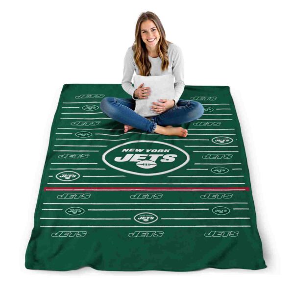 new york jets striped pattern green blanket high quality