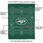 new york jets striped pattern green blanket new arrival