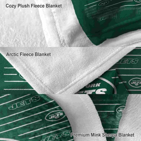 new york jets striped pattern green blanket premium grade