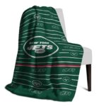 new york jets striped pattern green blanket top rated