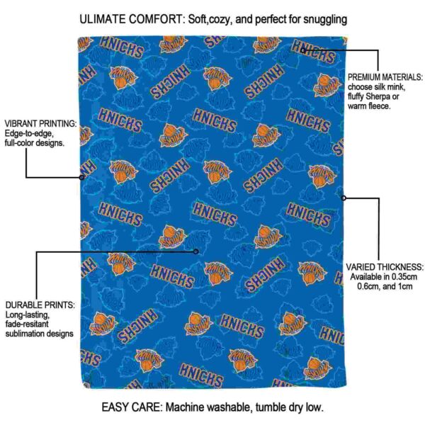 new york knicks diehard fans blue blanket new arrival