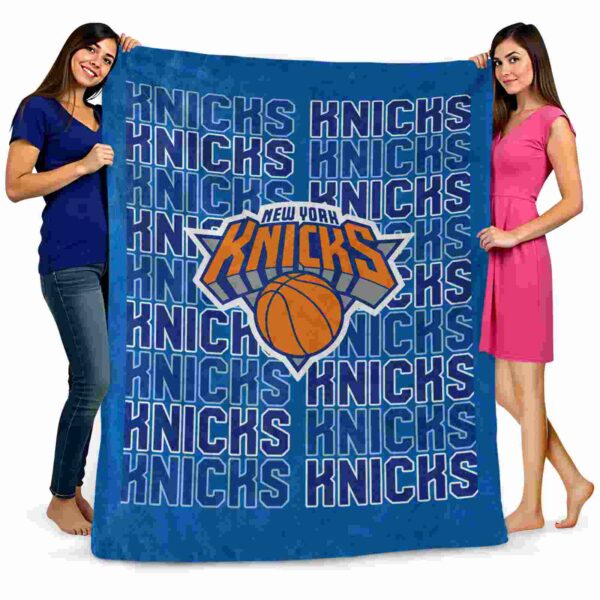 new york knicks fan pride blue blanket fashion forward