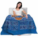 new york knicks fan pride blue blanket latest model