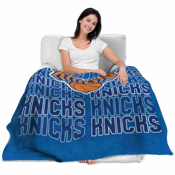 new york knicks fan pride blue blanket latest model