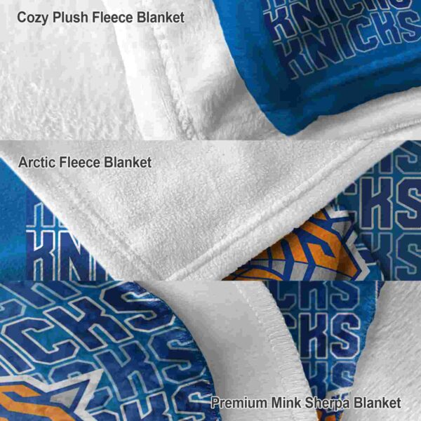 new york knicks fan pride blue blanket premium grade