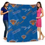 new york knicks fan spirit blue blanket fashion forward