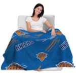 new york knicks fan spirit blue blanket latest model