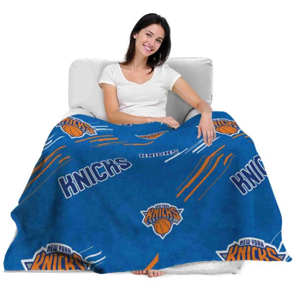 new york knicks fan spirit blue blanket latest model