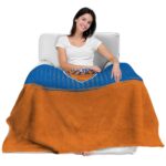 new york knicks gradient dots blue blanket latest model