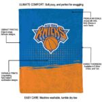 new york knicks gradient dots blue blanket new arrival