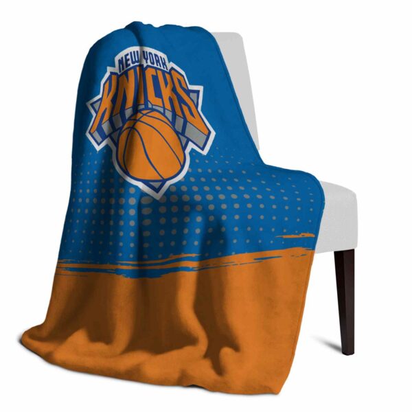 new york knicks gradient dots blue blanket top rated