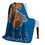 new york knicks grunge texture blue blanket top rated