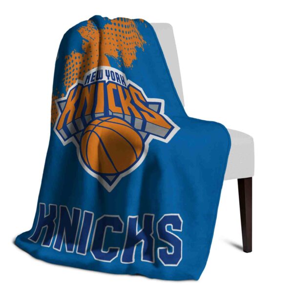 new york knicks grunge texture blue blanket top rated