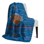 new york knicks striped pattern blue blanket top rated