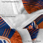 new york mets diagonal stripes blue blanket premium grade