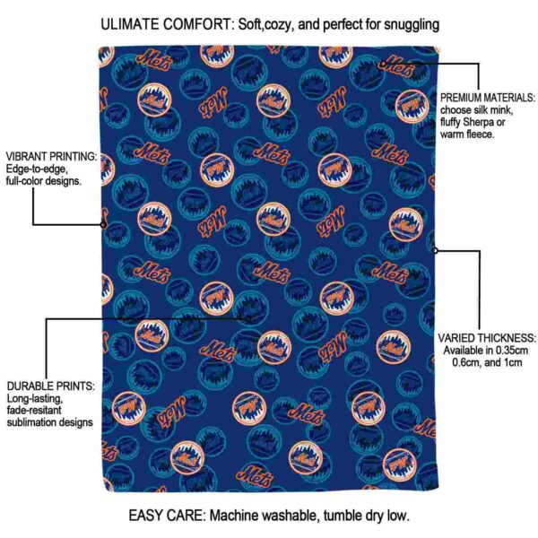 new york mets diehard fans blue blanket new arrival