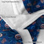 new york mets diehard fans blue blanket premium grade