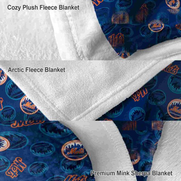 new york mets diehard fans blue blanket premium grade