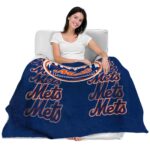 new york mets fan pride blue blanket latest model