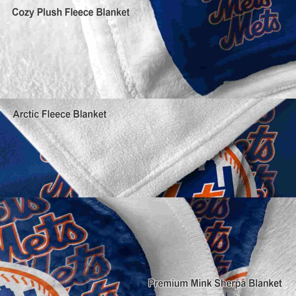 new york mets fan pride blue blanket premium grade