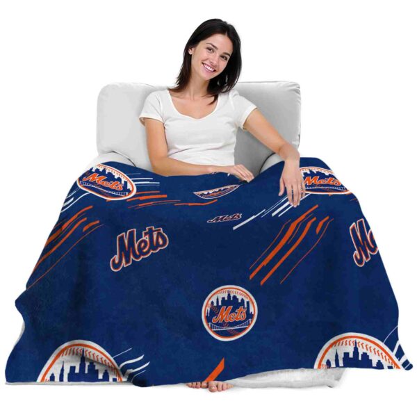 new york mets fan spirit blue blanket latest model