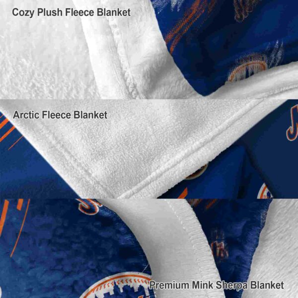 new york mets fan spirit blue blanket premium grade