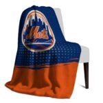 new york mets gradient dots blue blanket top rated