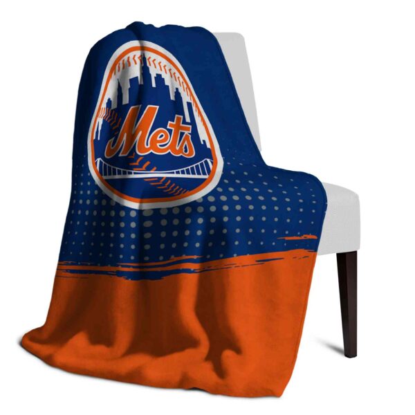 new york mets gradient dots blue blanket top rated