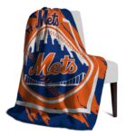 new york mets splatter effect blue blanket top rated