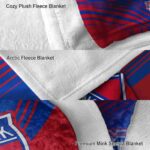 new york rangers diagonal stripes blue blanket premium grade