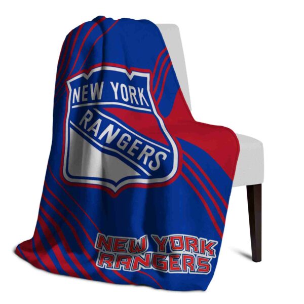 new york rangers diagonal stripes blue blanket top rated