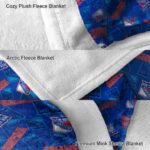 new york rangers diehard fans blue blanket premium grade