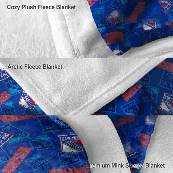 new york rangers diehard fans blue blanket premium grade
