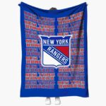 new york rangers fan pride blue blanket best selling