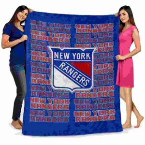 new york rangers fan pride blue blanket fashion forward