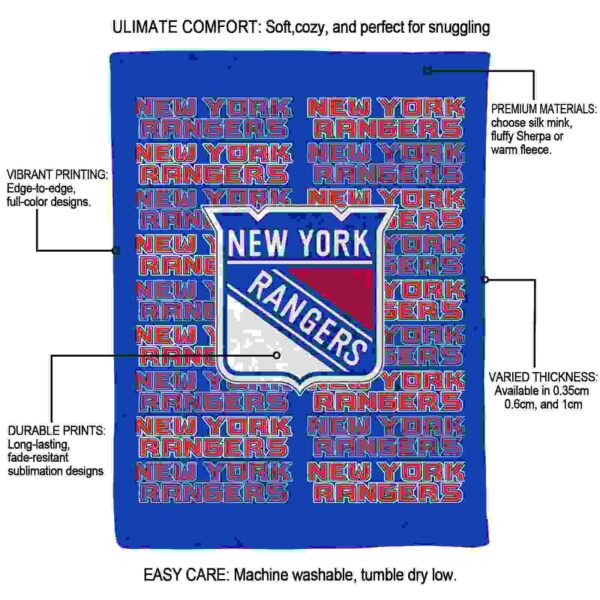 new york rangers fan pride blue blanket new arrival