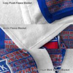 new york rangers fan pride blue blanket premium grade