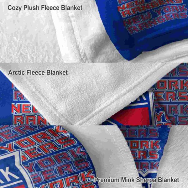 new york rangers fan pride blue blanket premium grade