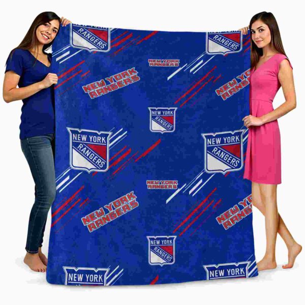 new york rangers fan spirit blue blanket fashion forward