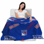 new york rangers fan spirit blue blanket latest model