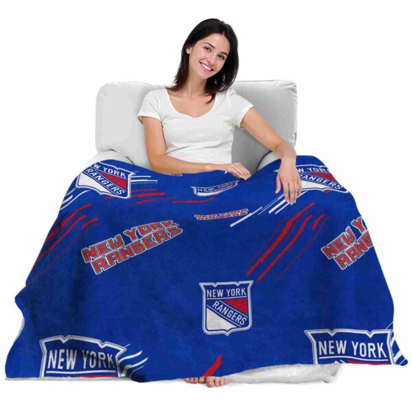 new york rangers fan spirit blue blanket latest model