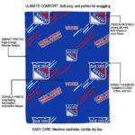 new york rangers fan spirit blue blanket new arrival