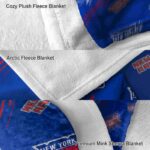 new york rangers fan spirit blue blanket premium grade