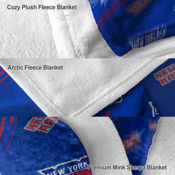 new york rangers fan spirit blue blanket premium grade