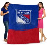 new york rangers gradient dots blue blanket fashion forward