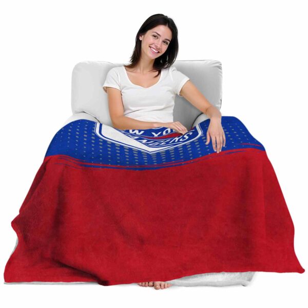 new york rangers gradient dots blue blanket latest model