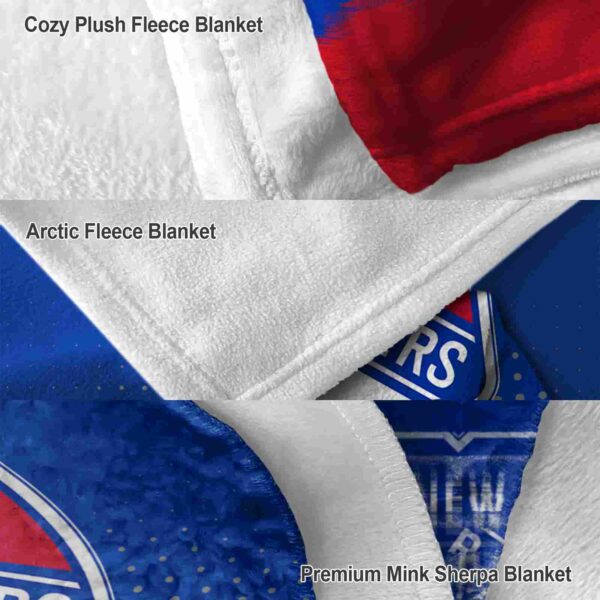 new york rangers gradient dots blue blanket premium grade