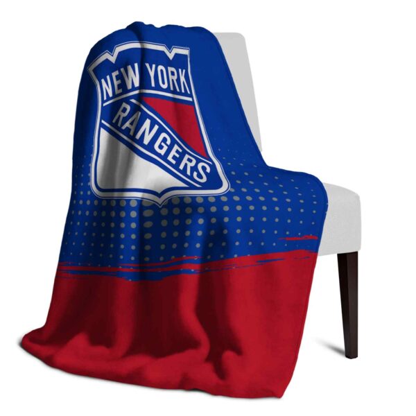 new york rangers gradient dots blue blanket top rated