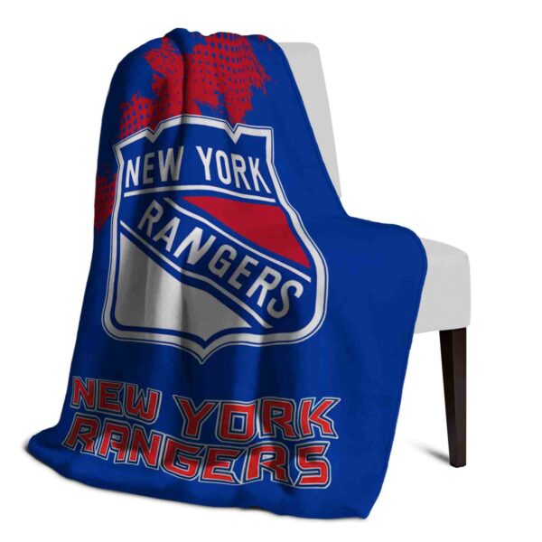 new york rangers grunge texture blue blanket top rated