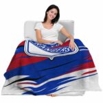 new york rangers paint streaks blue white blanket latest model